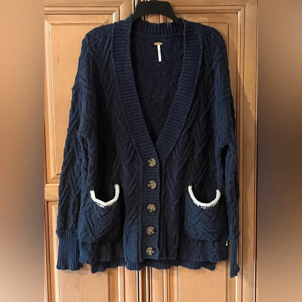 Free People Montana Cable Cardigan